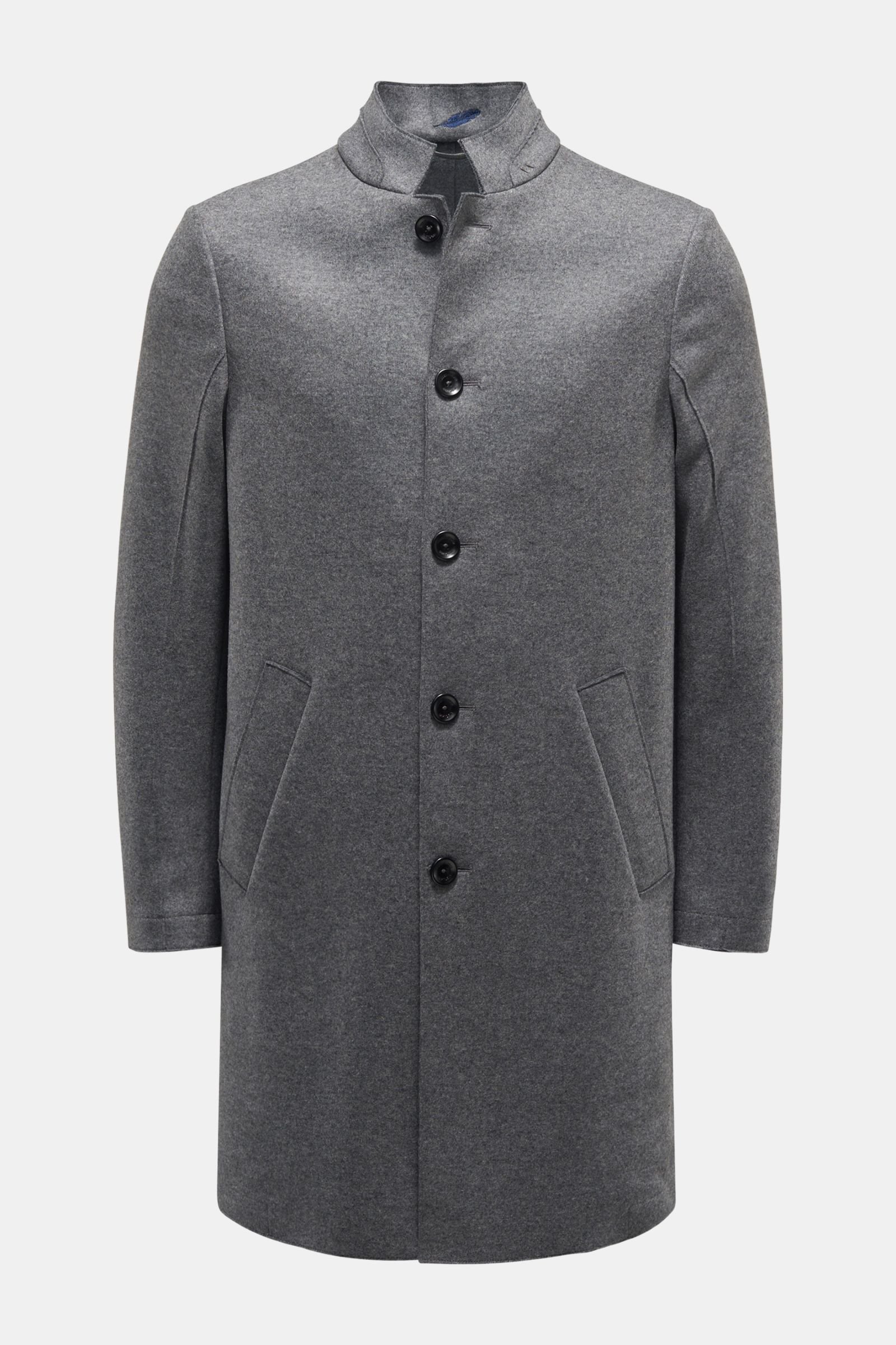 Coat 'Knit Travel Coat' dark grey