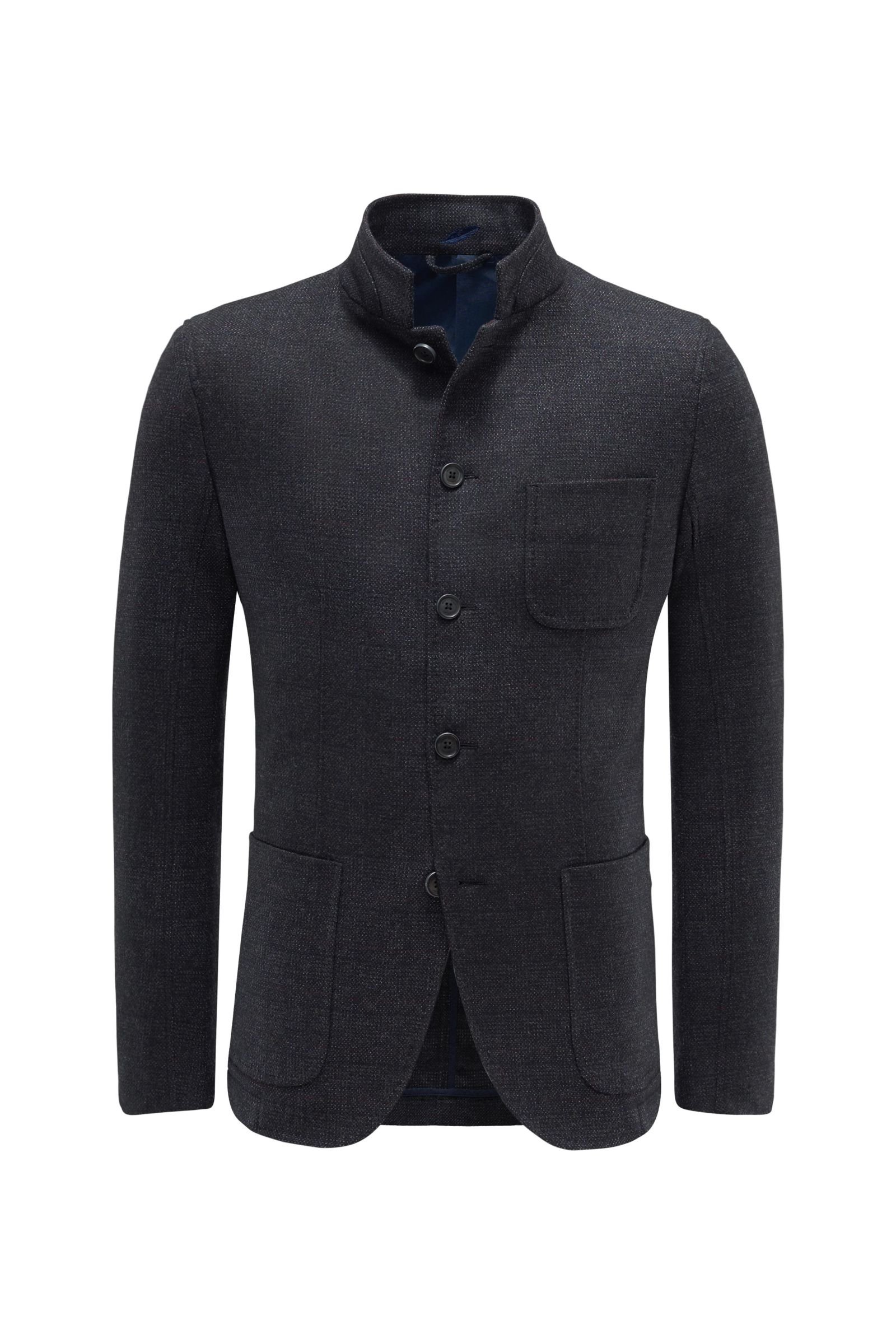 Smart-casual jacket anthracite checked