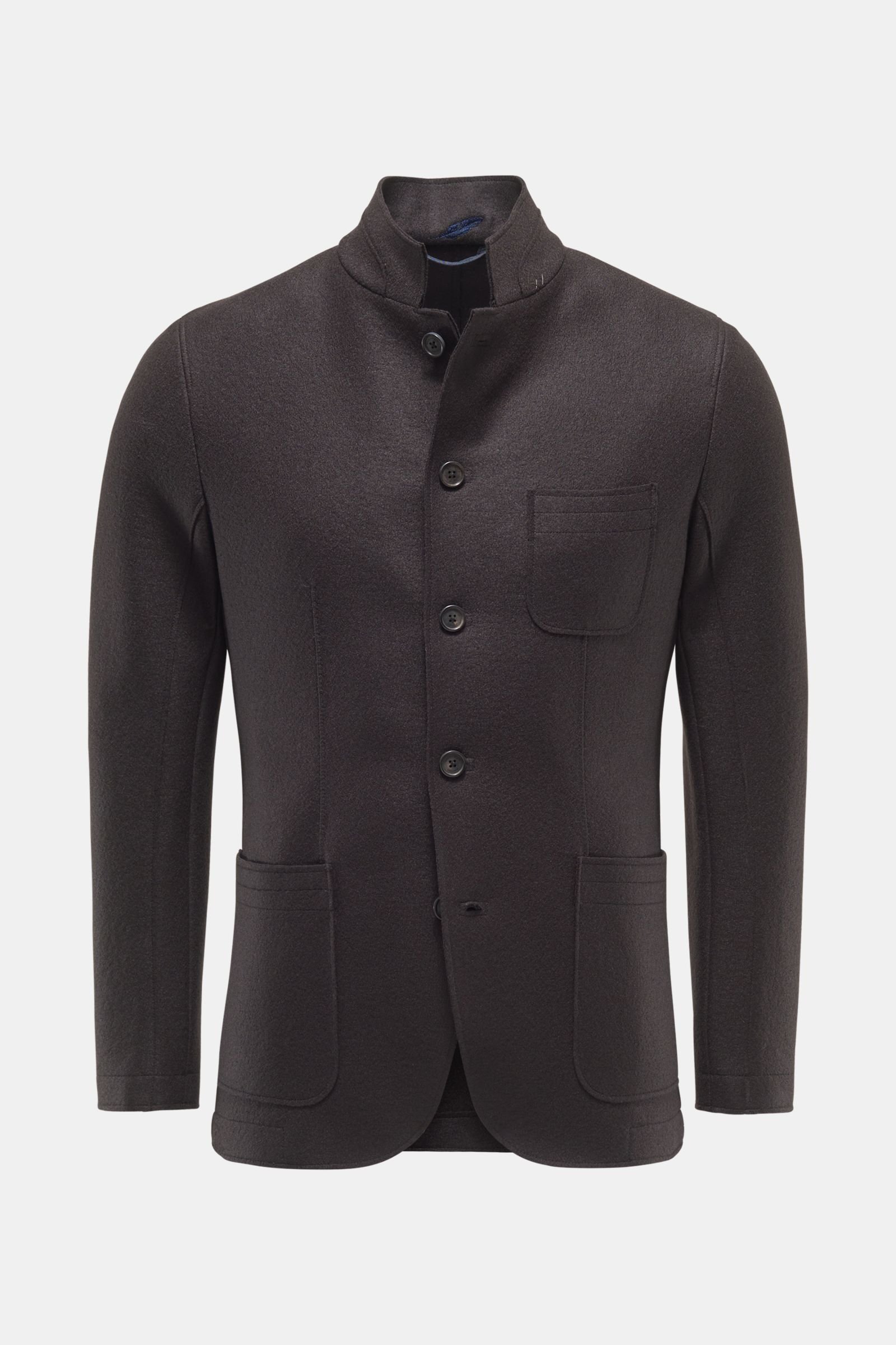 Smart-casual jacket 'Travel Blazer' dark brown