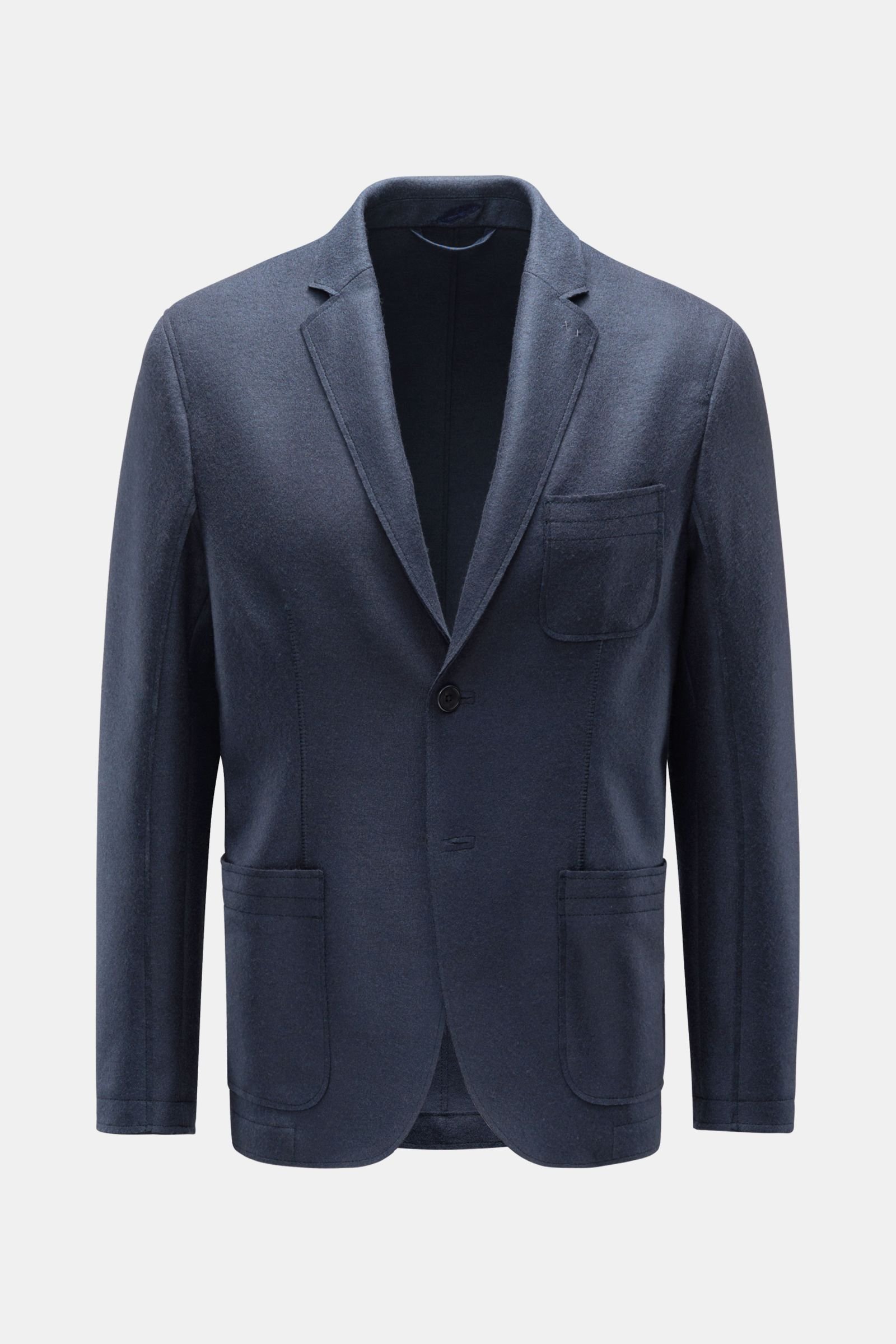 Smart-casual jacket 'Travel Revers Blazer' dark blue