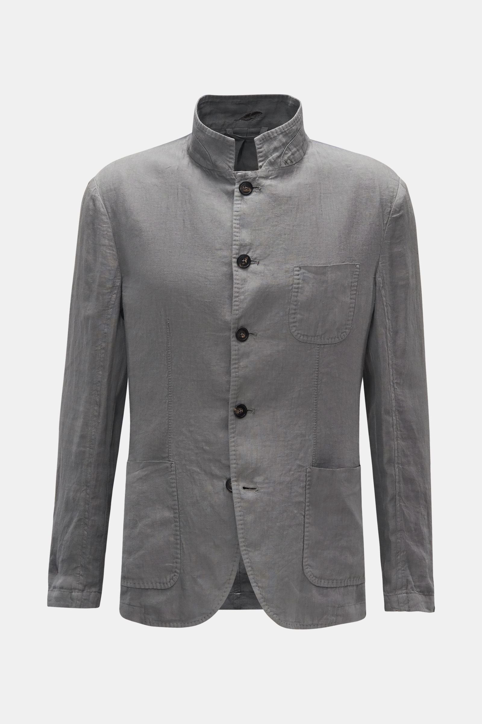 Linen jacket 'Linen WW Blazer' grey 
