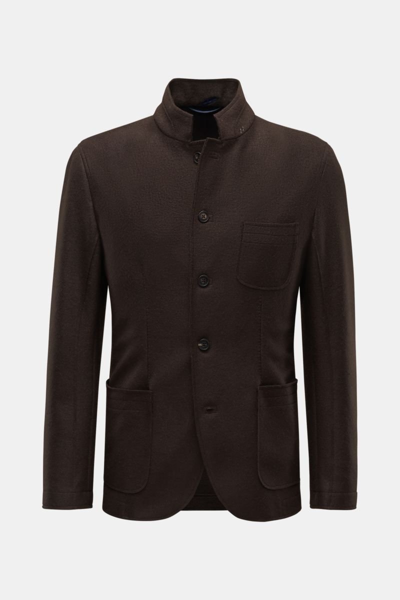 Jersey jacket 'Travel Blazer' dark brown
