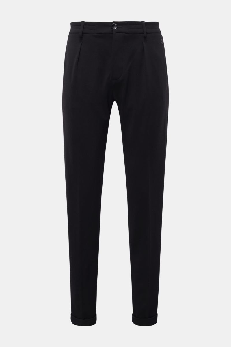Wool trousers 'Travel Luxe' black