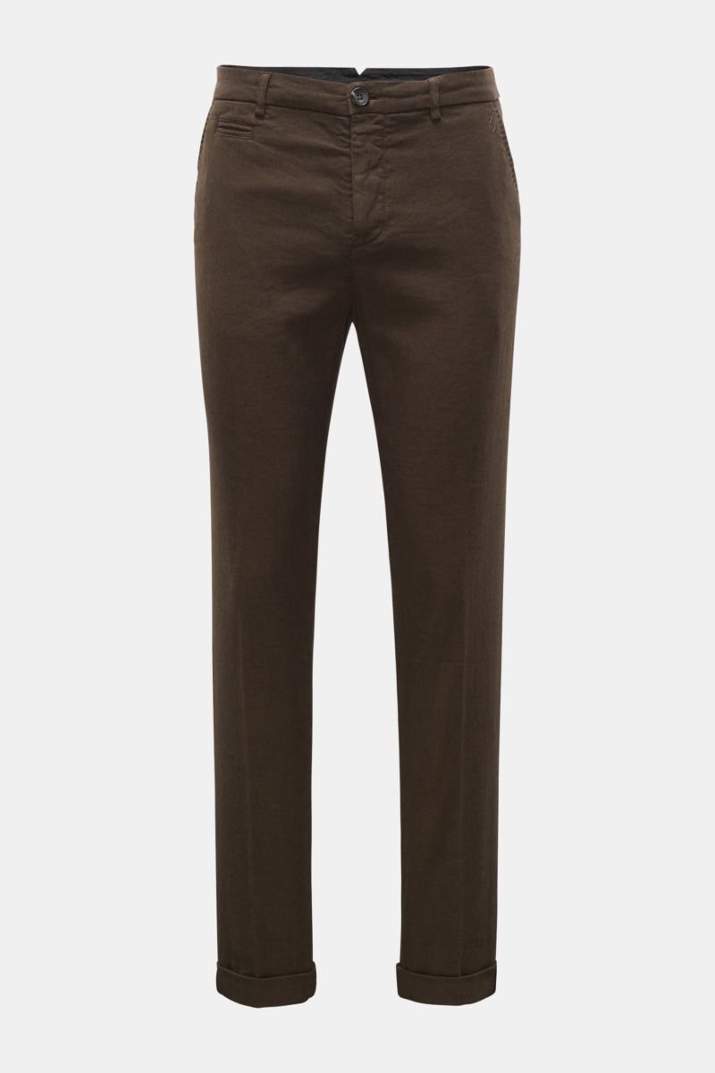 Chinos 'Military Drill Tailored Chinos' brown
