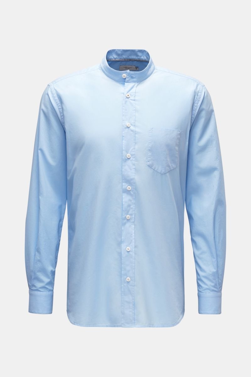 Casual shirt 'Vintage Popeline Collar Shirt' grandad collar light blue