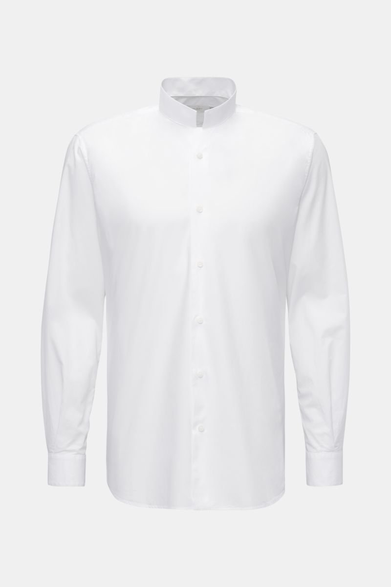 Casual Hemd 'Vintage Popeline Double Collar Shirt' Doppelter Kragen weiß