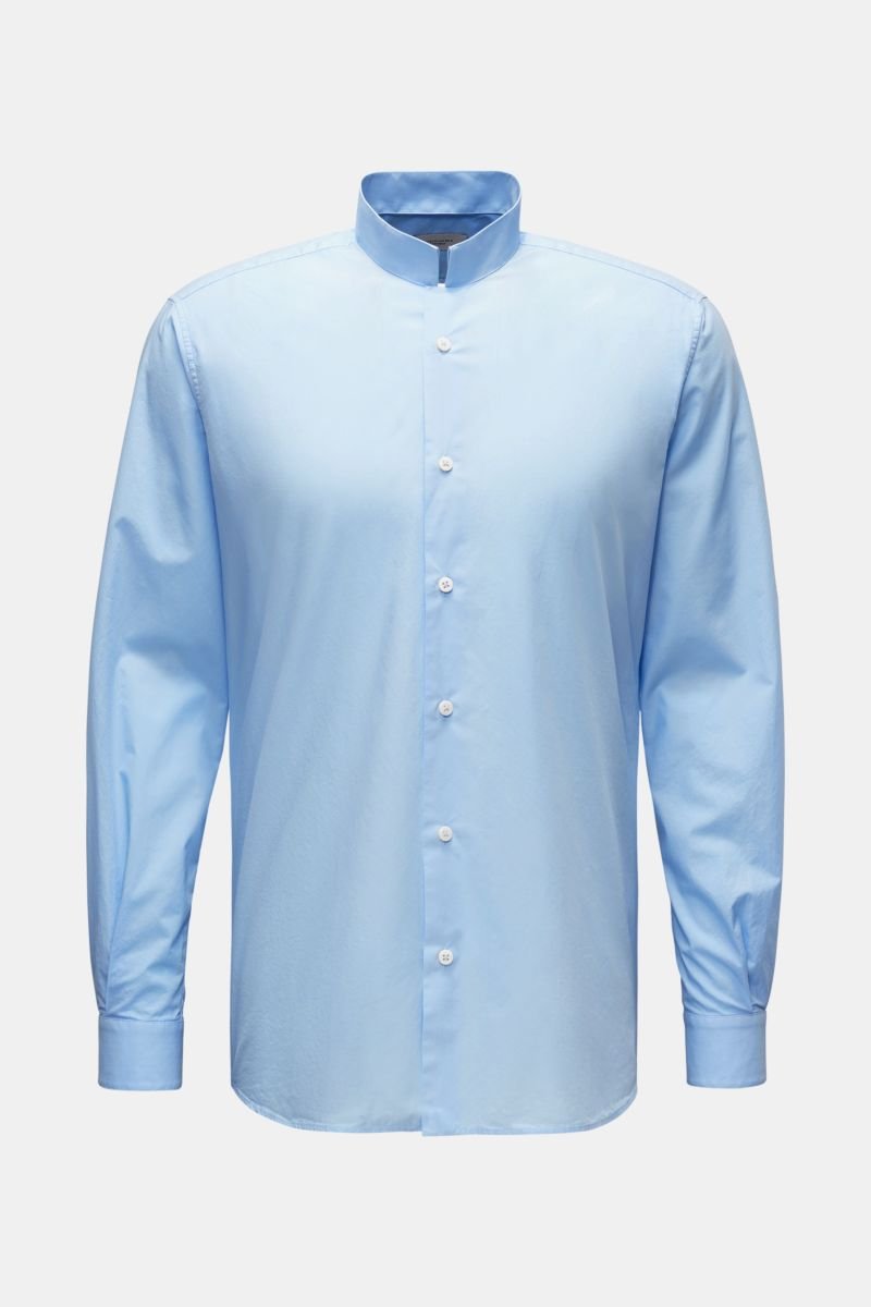 Casual Hemd 'Vintage Popeline Double Collar Shirt' Doppelter Kragen hellblau